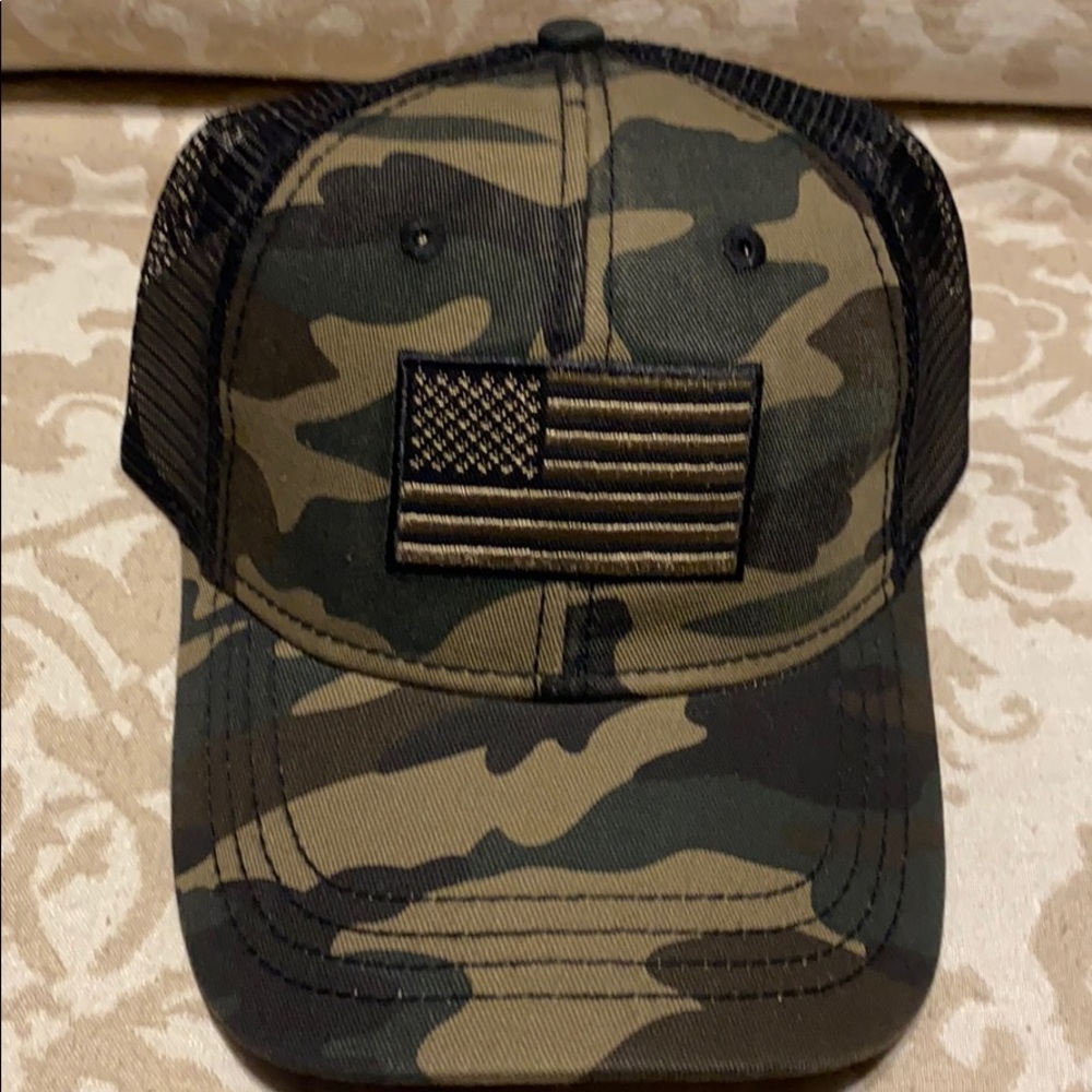 Camo Flag SnapBack Hat